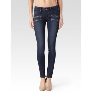 PAIGE Edgemont Ultra-Skinny Zippered Jeans